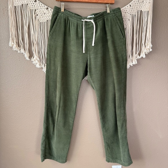 Wellen Other - Wellen organic cotton straight Fit Green Corduroy corded Pants large